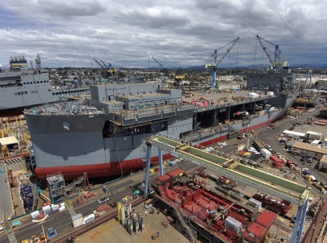NASSCO Christens Final Expeditionary Sea Base Ship for U.S. Navy