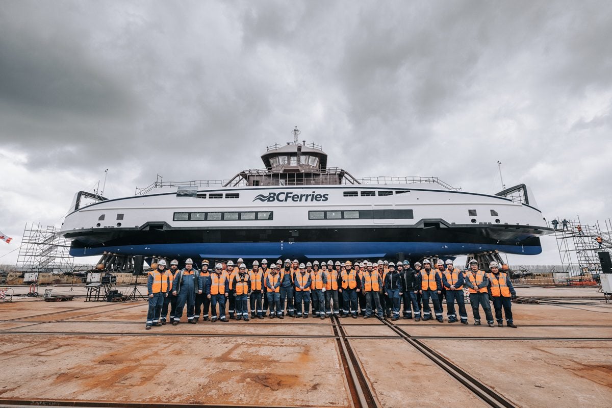 Damen launches tenth Island Class ferry for BC Ferries