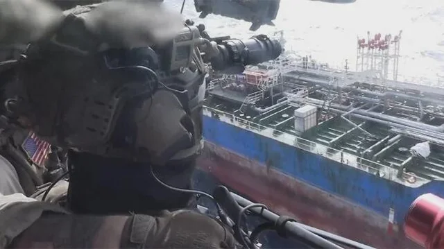 U.S. Marines Board Iranian Tanker in Gulf of Oman photo