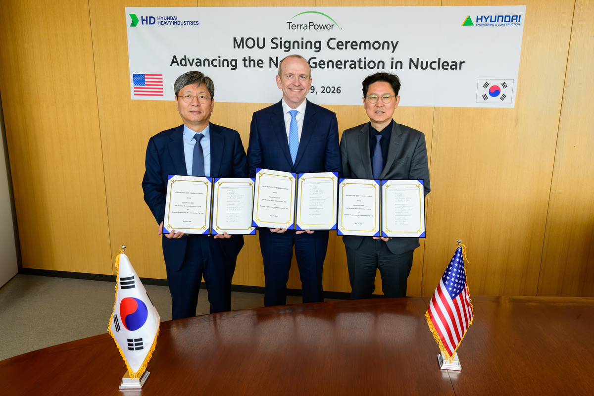 HD Hyundai Moves Deeper Into Nuclear With TerraPower Reactor Supply Pact