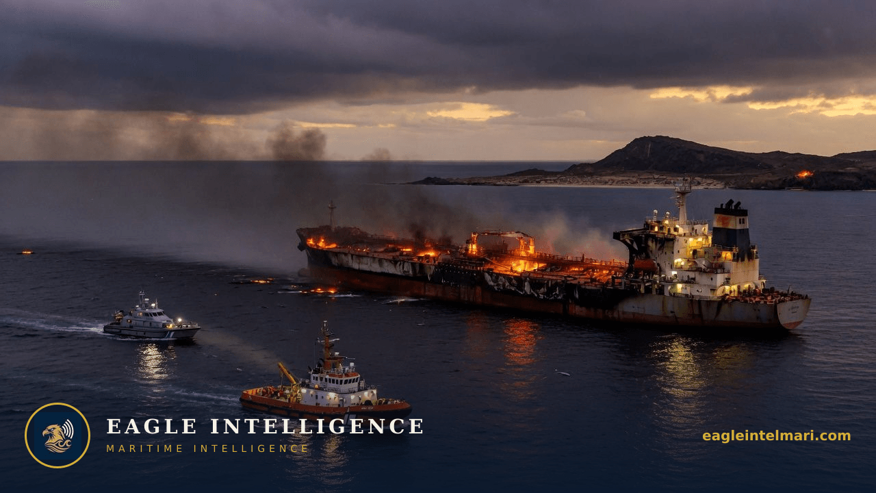 Crew Evacuated After ‘Suspicious’ Tanker Fire Near Oman’s Masirah Island