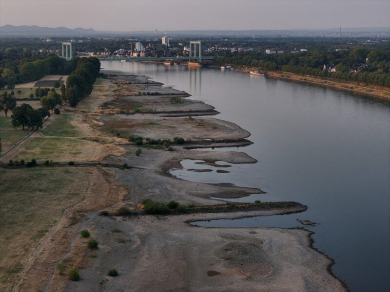 Rhine River Hits Record Low, Deepening Shipping Crisis photo