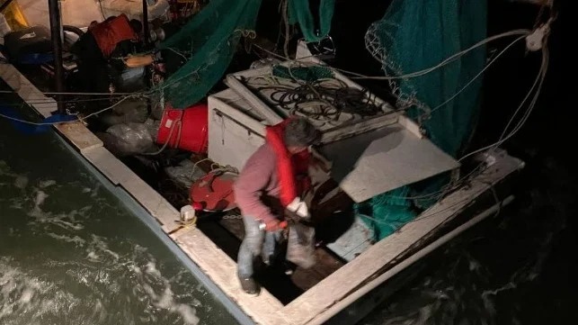 Two Fishermen Narrowly Escape Sinking Vessel in Pamlico Sound