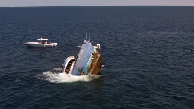 Decommissioned Ship Intentionally Sunk Off Florida Panhandle