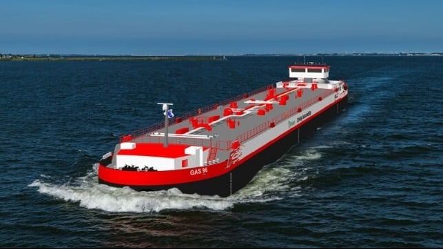 Inland Vessel’s Design Adapts to Rhine’s Low Water Conditions