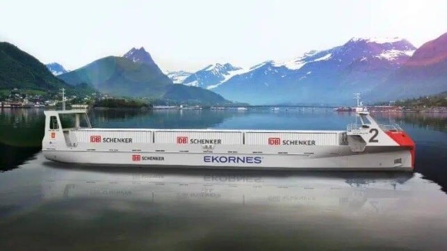 DB Schenker and Ekornes Plan Autonomous, Electric Container Vessel