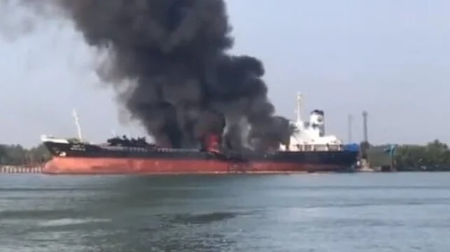 Product Tanker Explodes at Shipyard in Thailand