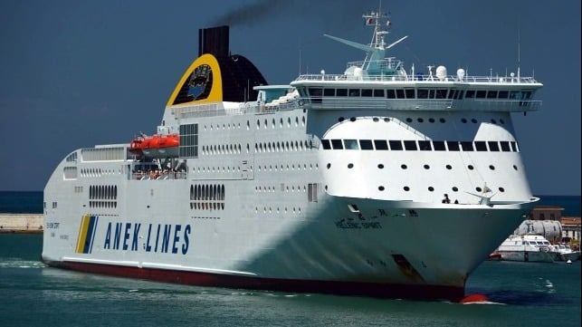 Greek Ferry Hits Tanker During Arrival at Patras