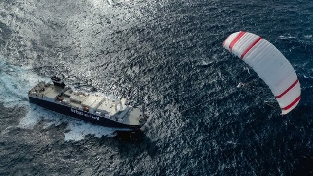 Seawing Kite Achieves Traction in Ongoing Sea Trials Aboard Ro-Ro