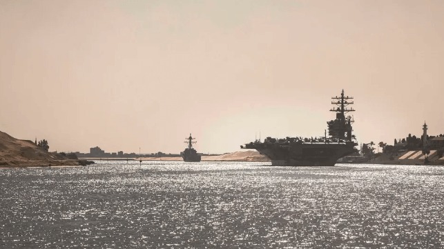 Carrier USS Eisenhower Enters Persian Gulf