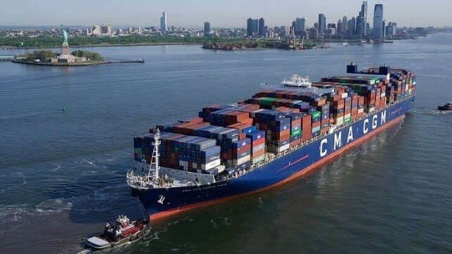 CMA CGM Plans Terminal Investments as Port of NY/NJ Leads Growth