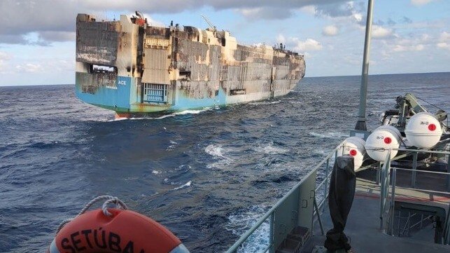 Felicity Ace Sinks with $400M in Lost Cars During Tow off Azores