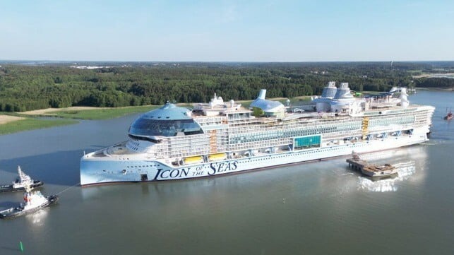 World's Largest Cruise Ship Icon of the Seas Starts Sea Trials