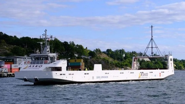 Electric, Autonomous Ro-Ro Freight Ferries Begin Service in Norway