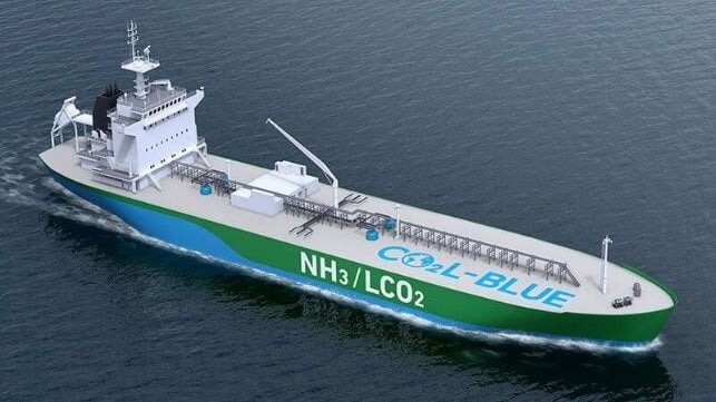 Mitsubishi and NYK Receive Approval for Ammonia/LCO2 Carrier Design