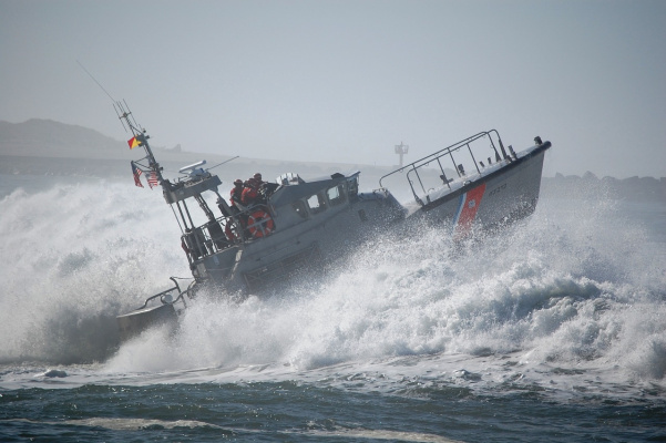 A fishing vessel sank in a Latvian port