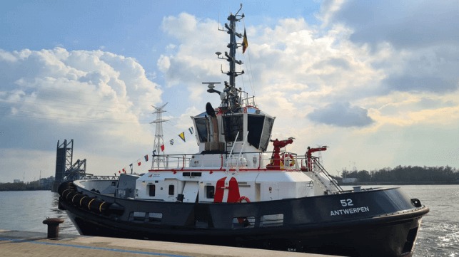 Port of Antwerp Orders Europe's First All-Electric Tug From Damen