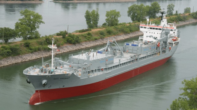 Grounded Cement Carrier Delays Traffic on St. Lawrence Seaway