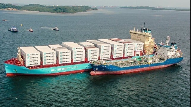 Maersk 's Methanol Efforts Proceed with Bunkering in Singapore and US Plant