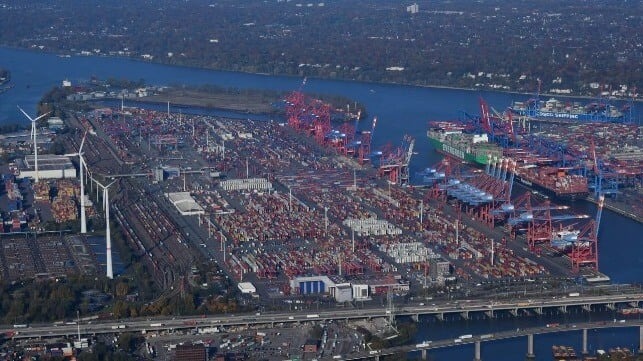 Hamburg Gets More Big Ships but Geopolitics/Economy Drive Volume Down