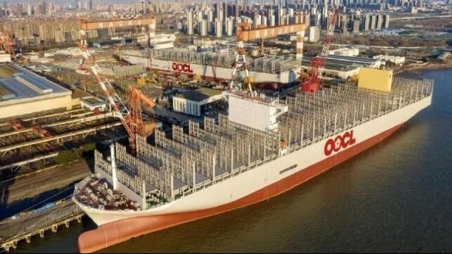 OOCL Kicks Off New Generation of Ultra-Large Boxships 