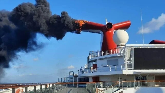 Fire Aboard Carnival Freedom Cruise Ship Docked in Grand Turk