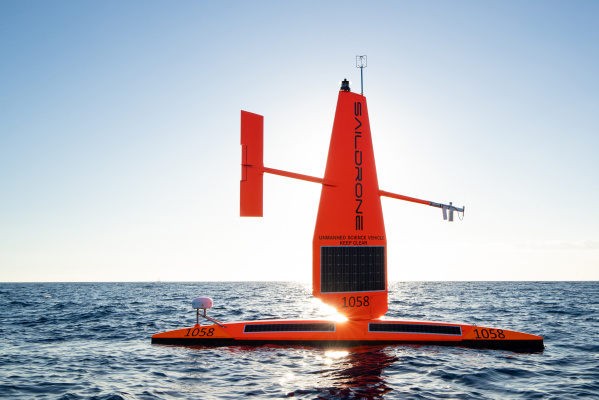 Autonomous solar-powered sailboat