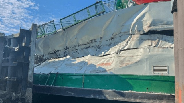 Vashon Island Ferry Damaged in Dock Allision