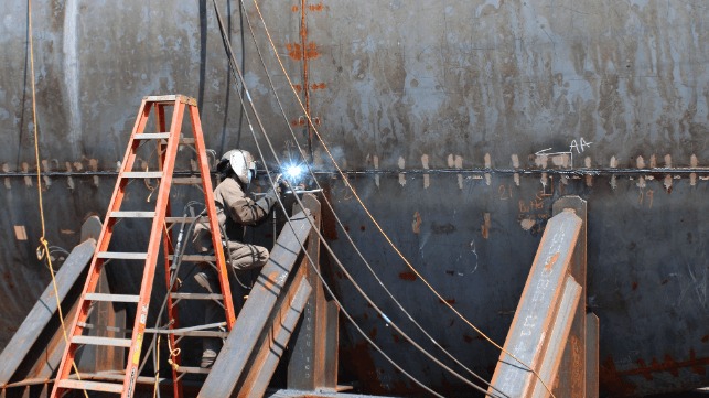 Philly Shipyard Cuts Steel for Maine Maritime's Next Training Ship