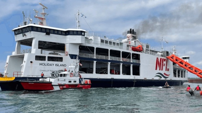 Fire Breaks Out Aboard Canadian Ferry