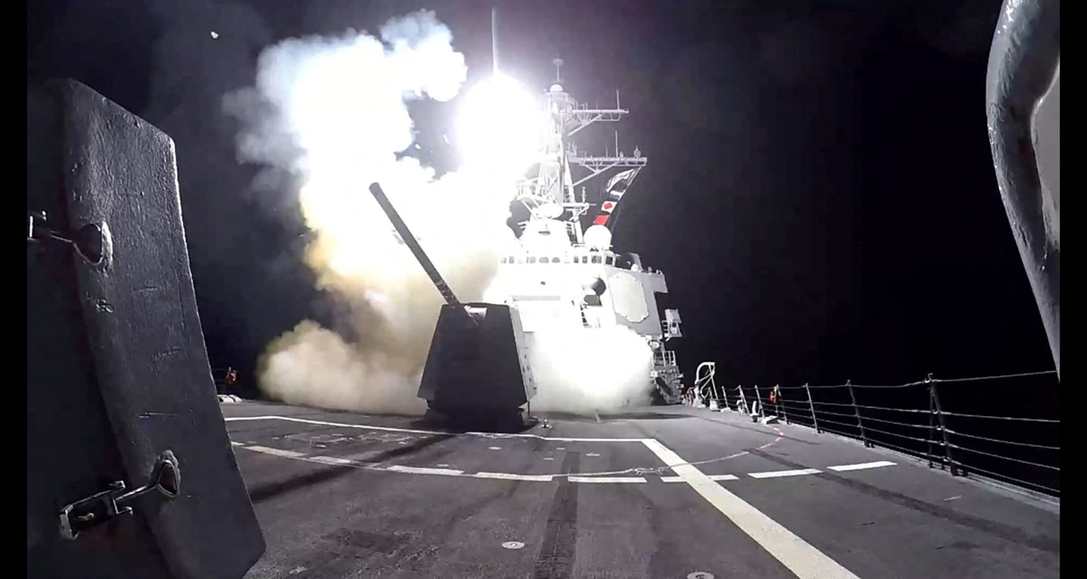 US Strikes Unmanned Vessels And Cruise Missiles Near Yemen