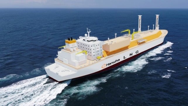 Hanwha Ocean Receives Design Approval for Large LNG Carrier