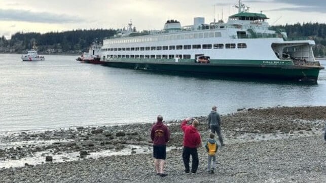 Washington State Ferry Runs Aground Near Bremerton