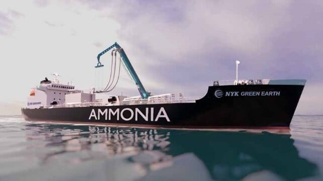 NYK Proceeds with Designs for Ammonia Bunker Vessel