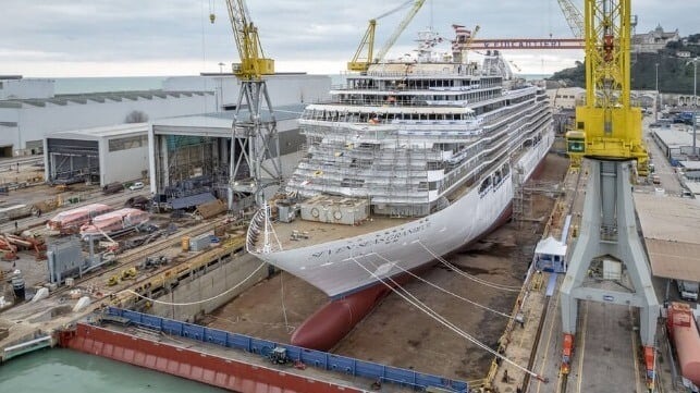 Fincantieri Delivers Regent’s Cruise Ship and Sets Expansion of Ancona Yard