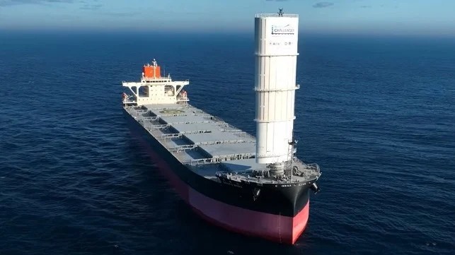 Wind-Assisted Coal Carrier Begins Operations for Tokohu Electric