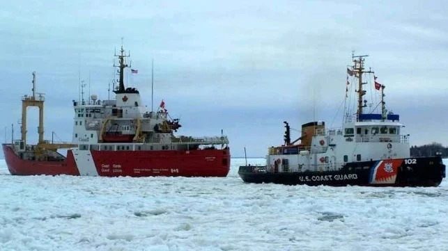 Annual Great Lakes Ice-Breaking Starts Early Due to Winter Storm