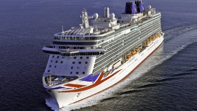 P&O Cruise Ship Breaks Away From Moorings and Drifts Into Tanker