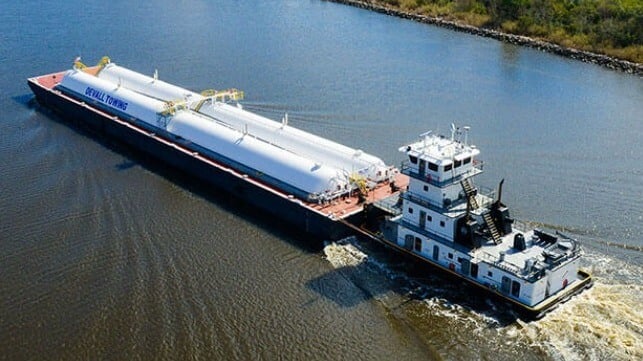 Southern Devall Tests Out Ammonia-Fueled Powerpack on a Barge 