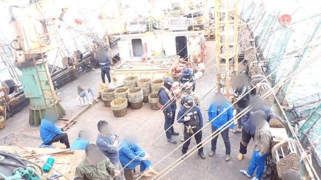 U.S. Carries Out High Seas Fishery Enforcement off Peru
