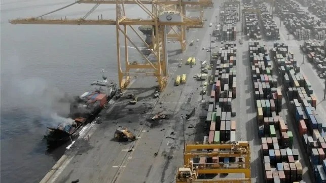 Dubai Court Fines Boxship Crew for Explosion of a Hazardous Container