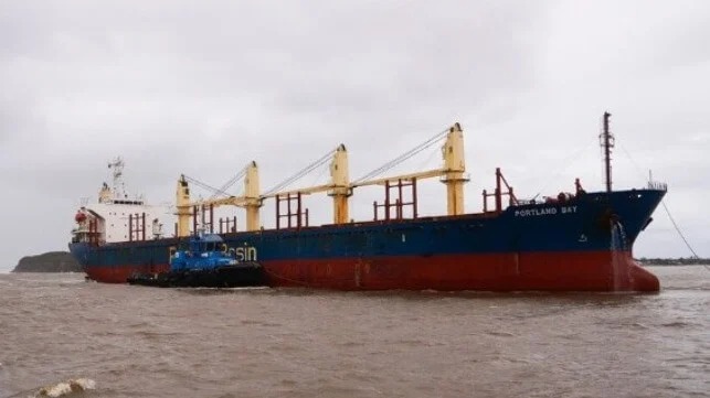 Disabled Bulker Portland Bay Brought to Berth After Three Day Ordeal