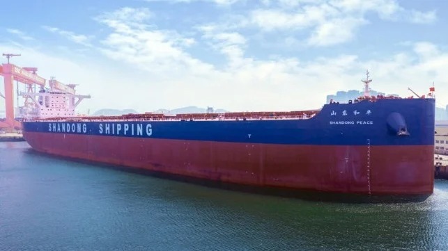 Shandong Shipping Places Largest Dry Bulk Order with CCS System Pilot