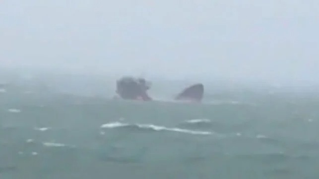 Cargo Ship Breaks in Two and Sinks in Black Sea Storm