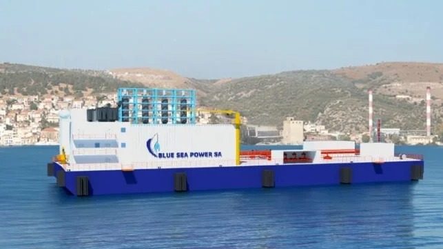 LNG or Hydrogen to Fuel Gas-to-Power Barges for Greek Islands