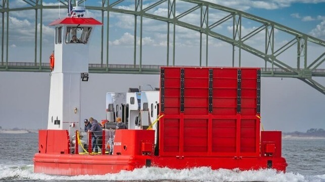 Fire Island Ferries Takes Delivery of Unique Cargo Vessel