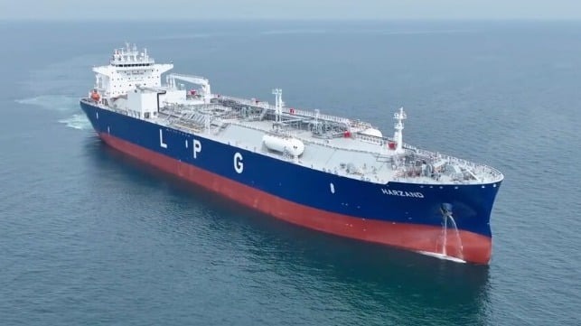 China’s Jiangnan Shipyard Delivers Largest LPG Gas Carrier