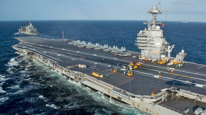 The most expensive US aircraft carrier turned out to be the most defenseless