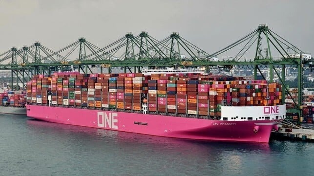 ONE Claims Record for Laden Containers Loaded Aboard New ULCVs