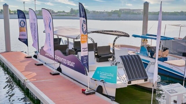 Abu Dhabi Companies “Print” World’s Largest Water Taxi Using 3D Tech